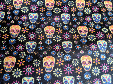 Halloween Fabric, Skull Fabric, Polycotton Fabric